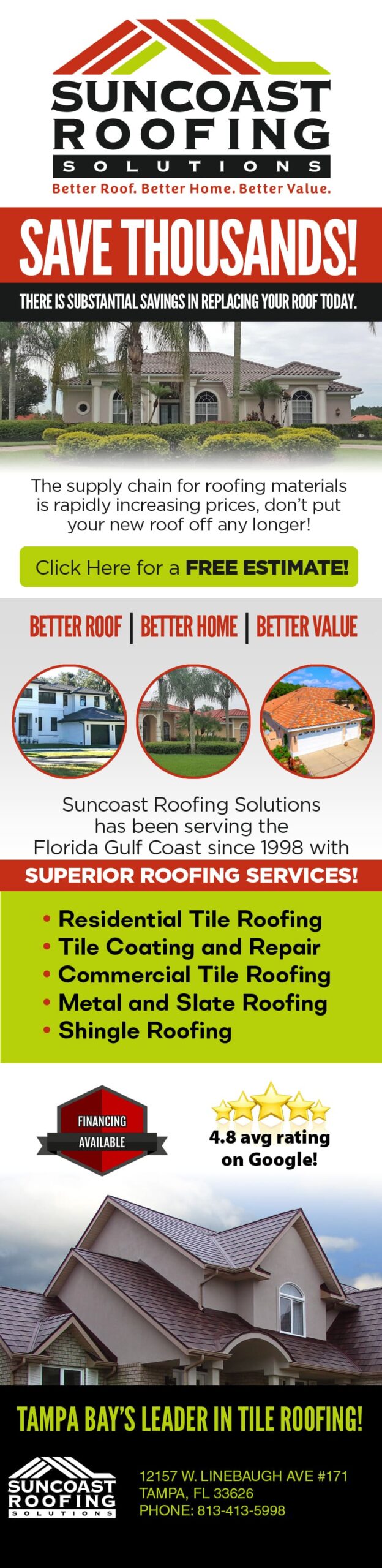 Suncoast Roofing Solutions Email